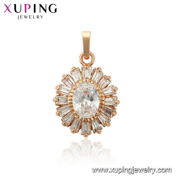 34022 xuping 18k gold plated fashion pendant designs for women